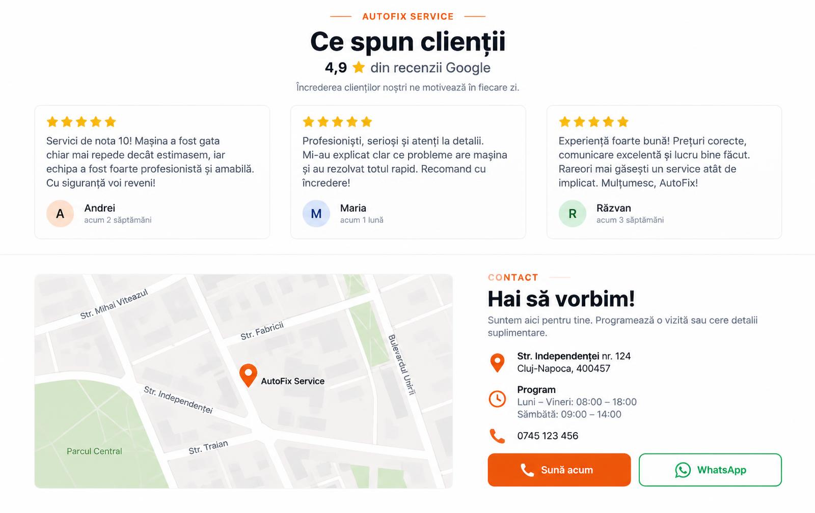 Concept service auto – recenzii, hartă și date de contact